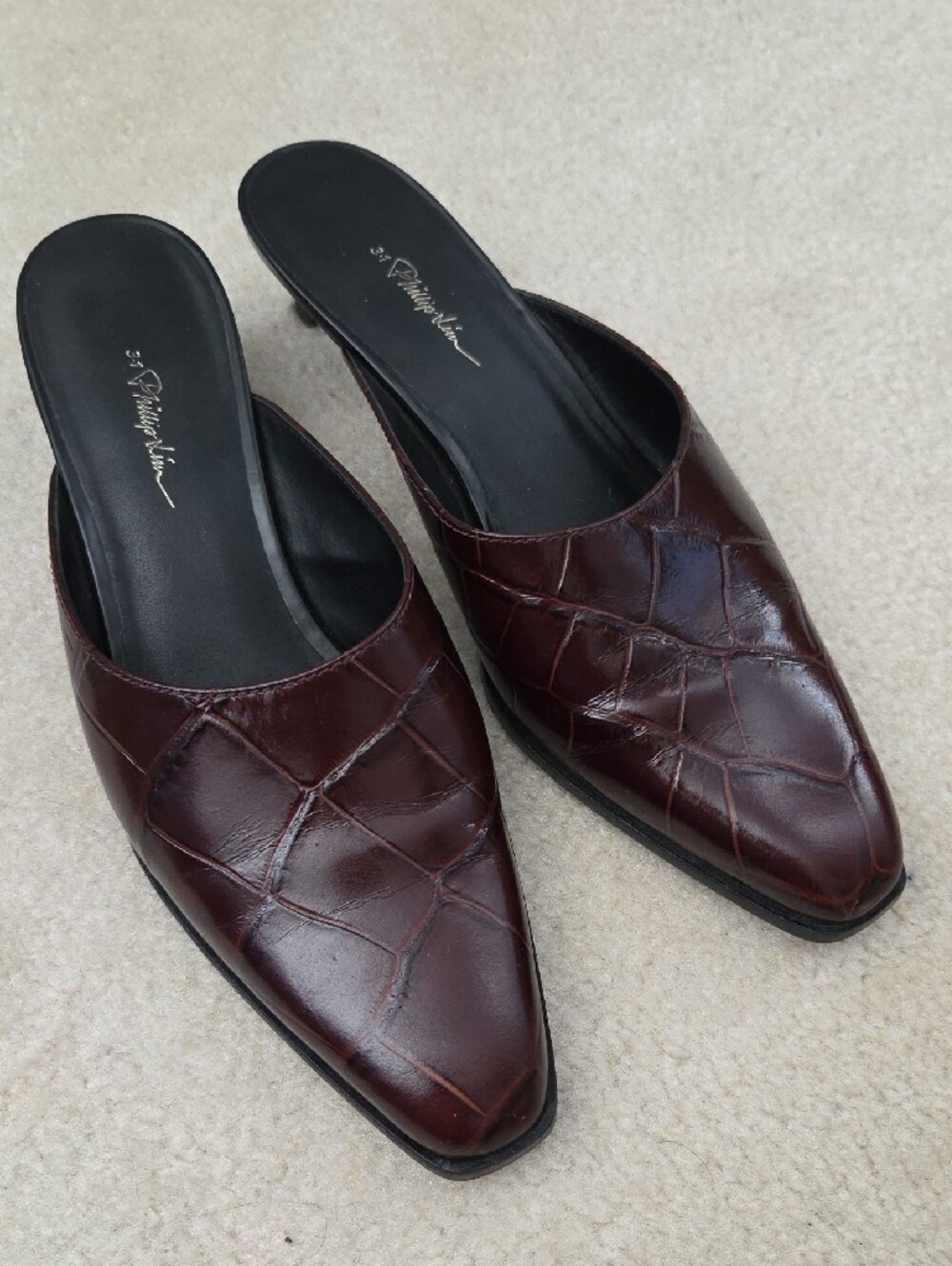 3.1 Phillip Lim Agatha Kitten-Heel Mules - Picture 2 of 7
